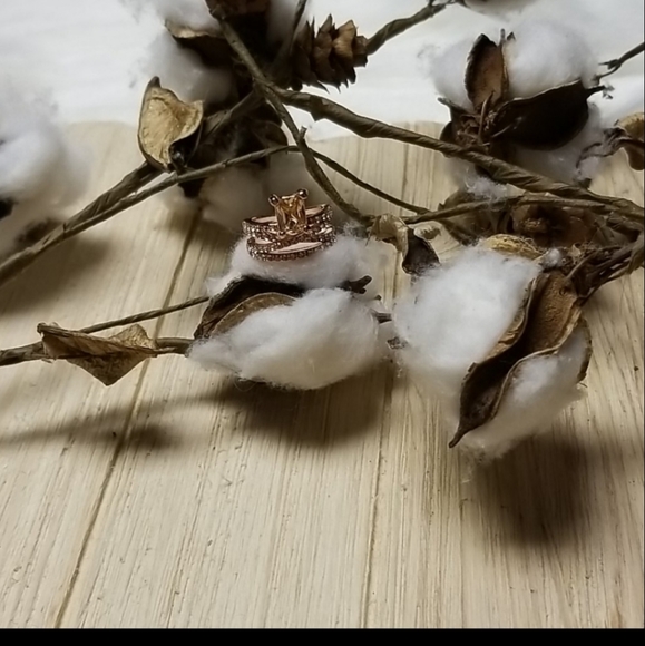 🔥🔥BACK IN STOCK🔥🔥Sparkling Morganite Women's Rose Gold Plated Winding Ring - Picture 15 of 16